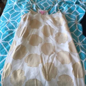 Lilly gold scallop dress XS